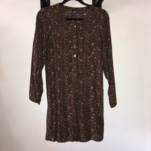 Gap Vintage Long Sleeve Dress Size Small